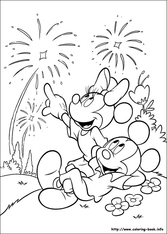 Mickey coloring picture