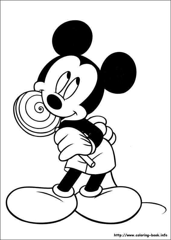 Mickey coloring picture