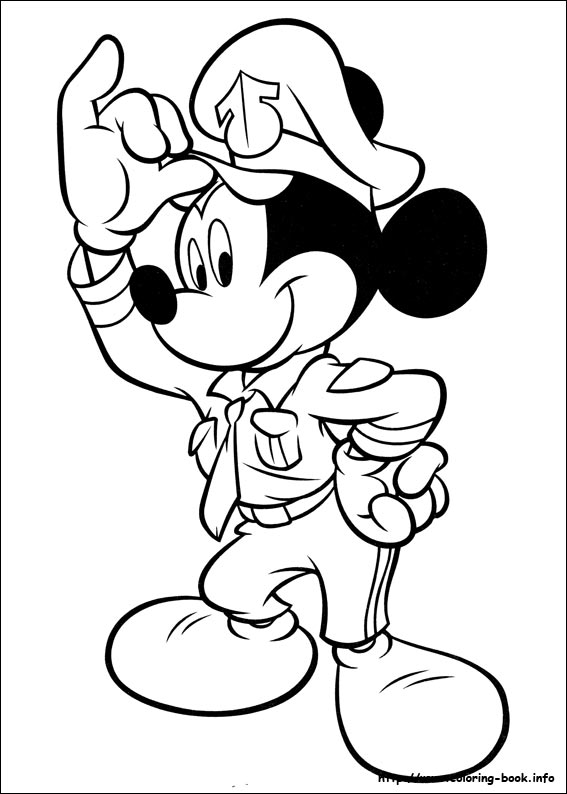 Mickey coloring picture