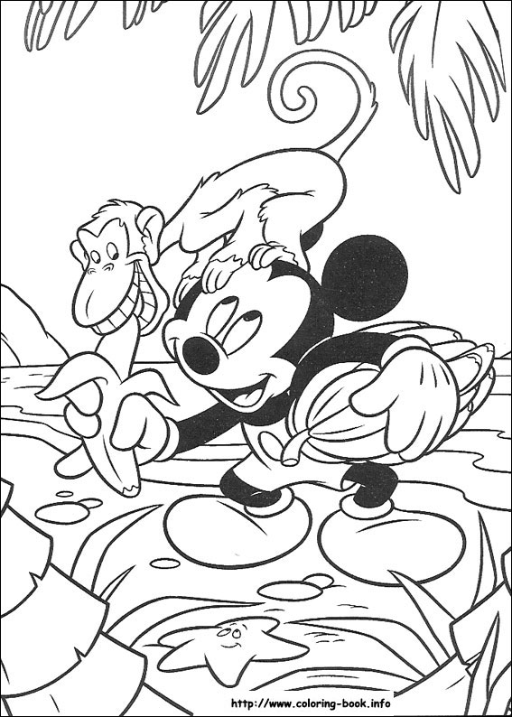 Mickey coloring picture