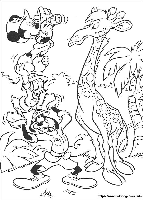 Mickey coloring picture