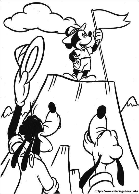 Mickey coloring picture