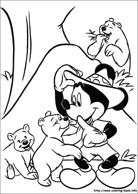 Mickey coloring picture