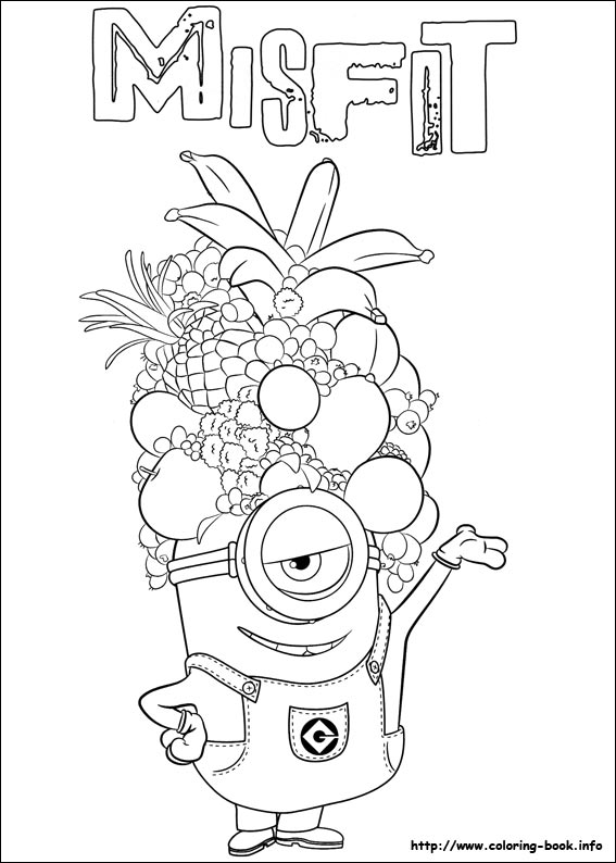 Minions coloring picture