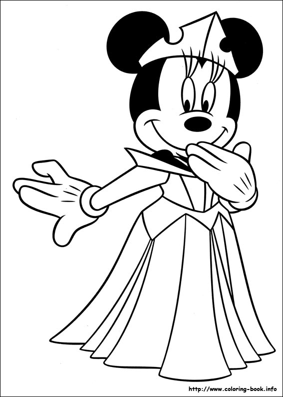 Minnie Mouse coloring picture