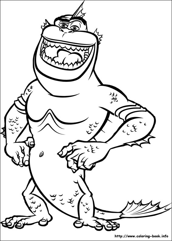 Monsters vs Aliens coloring picture