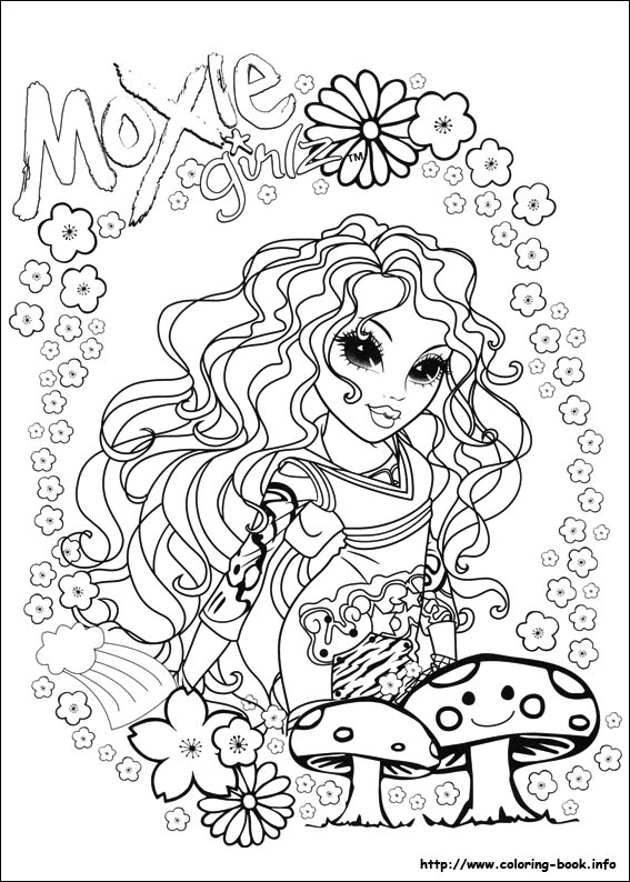 Moxie Girlz coloring picture