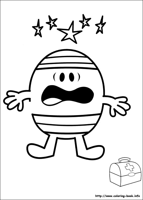 Mr. Men coloring picture