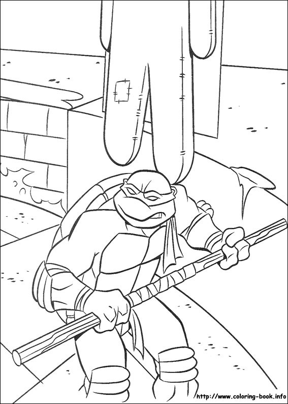 Ninja Turtles Donatello Coloring Pages