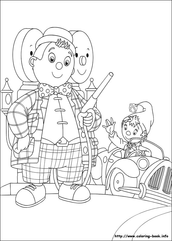 Noddy coloring picture