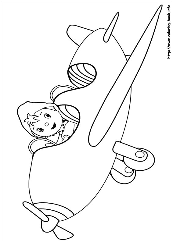 Noddy coloring picture