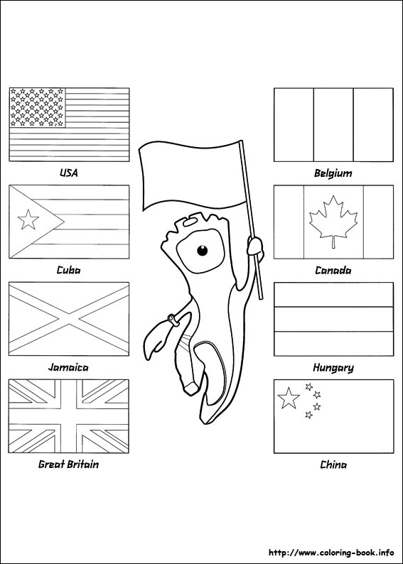 Olympic Games coloring picture