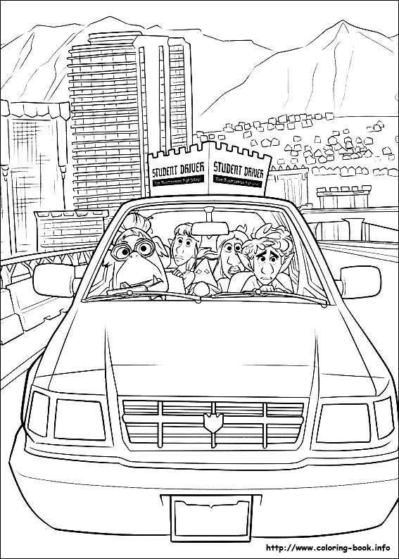 Onward coloring picture
