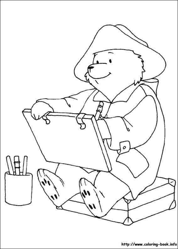 Paddington Bear coloring picture
