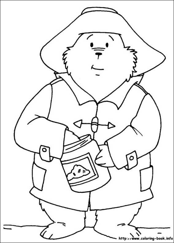 Paddington Bear coloring picture
