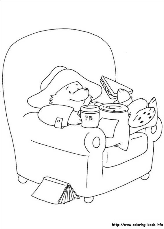 Paddington Bear coloring picture
