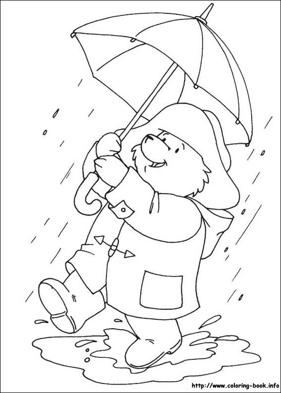 Paddington Bear coloring picture