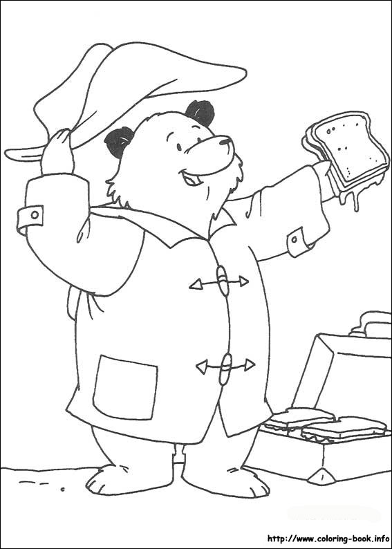 Paddington Bear coloring picture