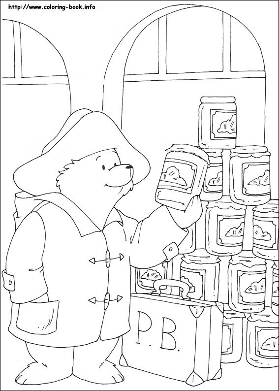 Paddington Bear coloring picture
