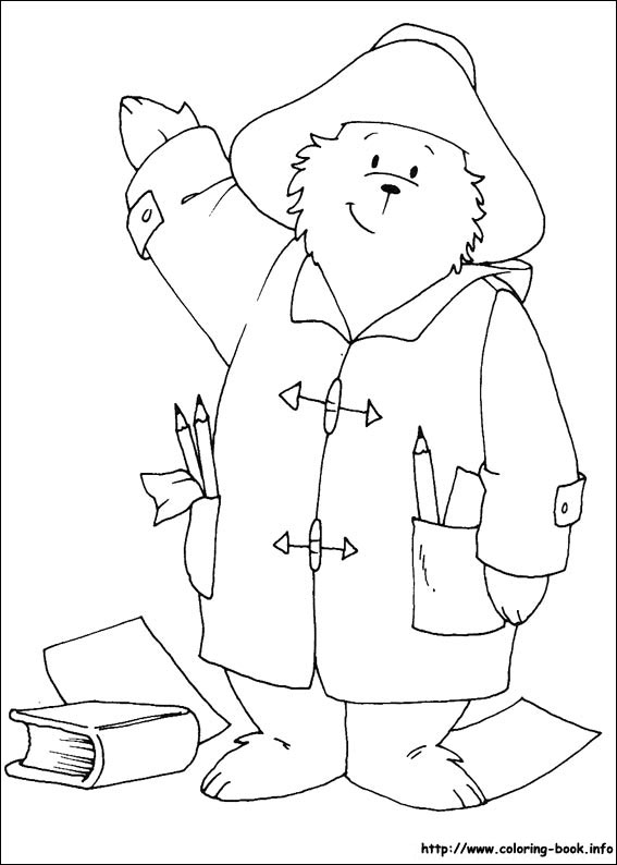 Paddington Bear coloring picture