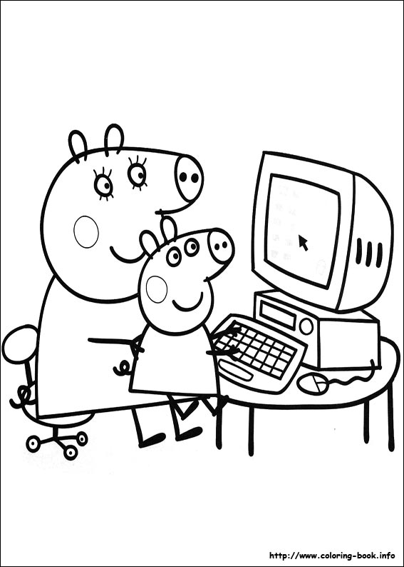 Peppa Pig coloring picture