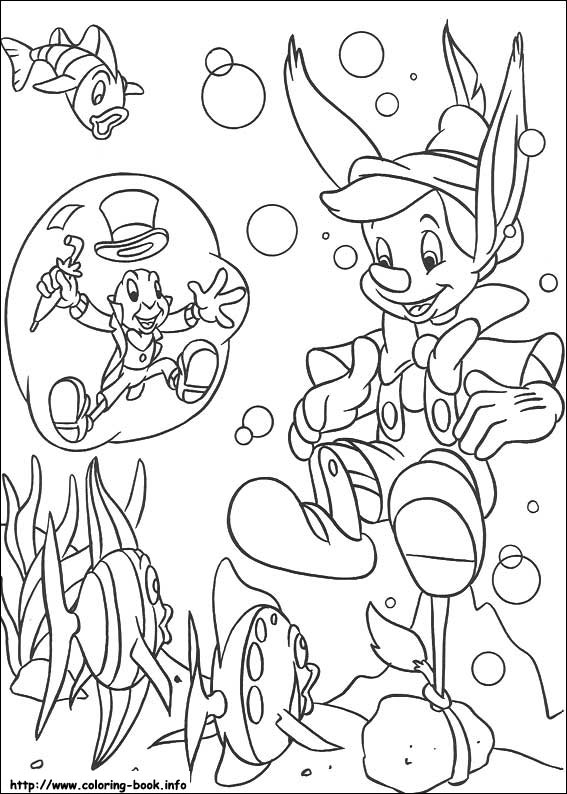 Pinocchio coloring picture