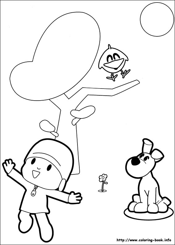 Pocoyo coloring picture