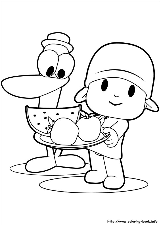 Pocoyo coloring picture