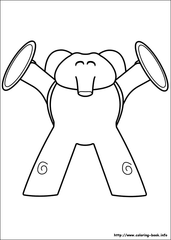 Pocoyo coloring picture