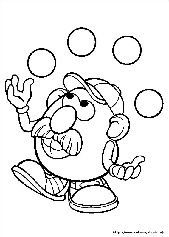 Mr. Potato Head coloring picture