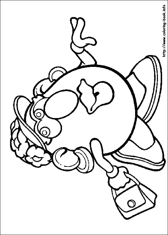 Mr. Potato Head coloring picture