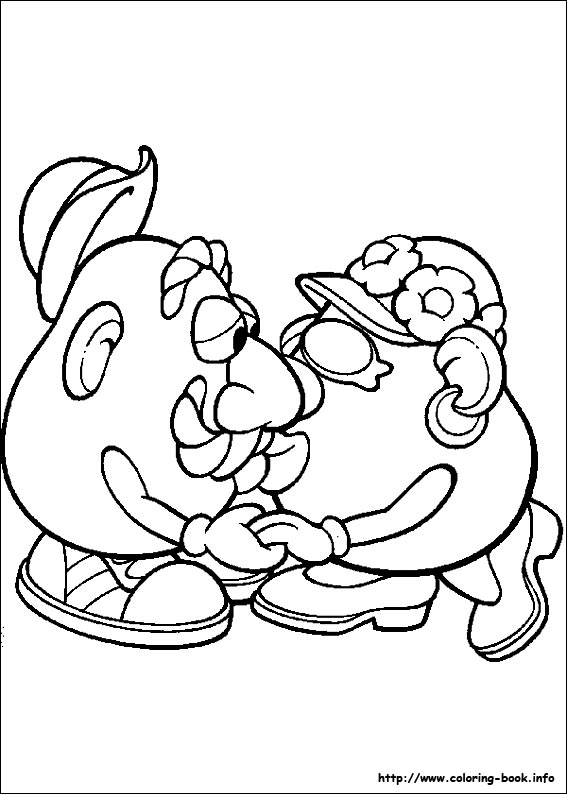 Mr. Potato Head coloring picture