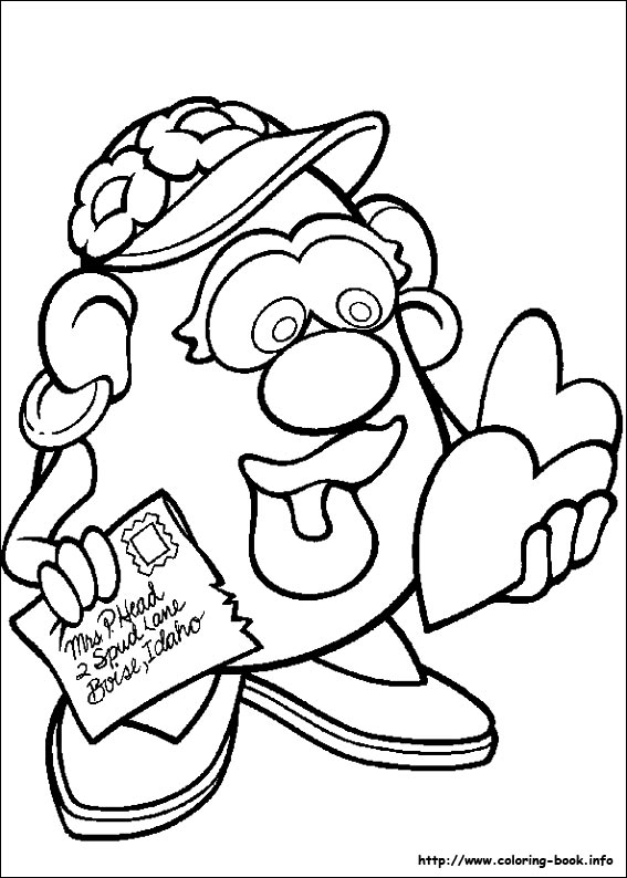 Mr. Potato Head coloring picture