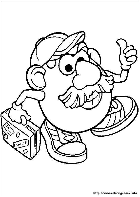 Mr. Potato Head coloring picture