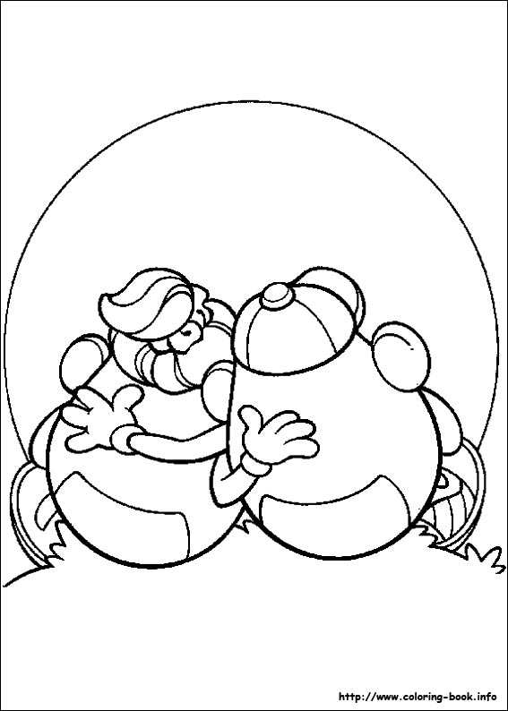 Mr. Potato Head coloring picture