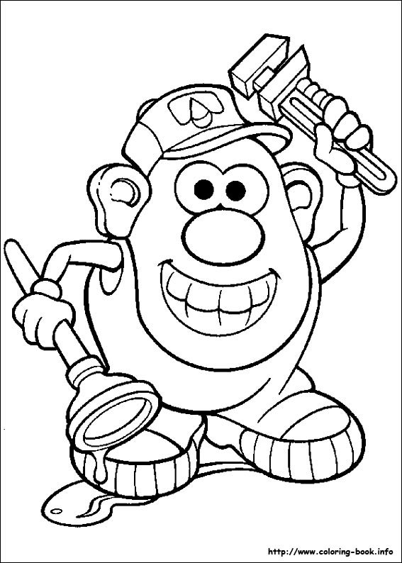 Mr. Potato Head coloring picture