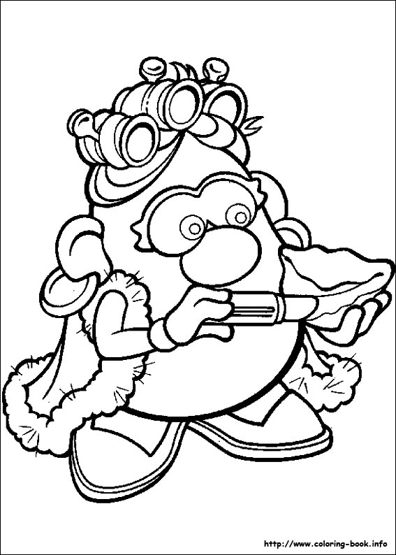 Mr. Potato Head coloring picture