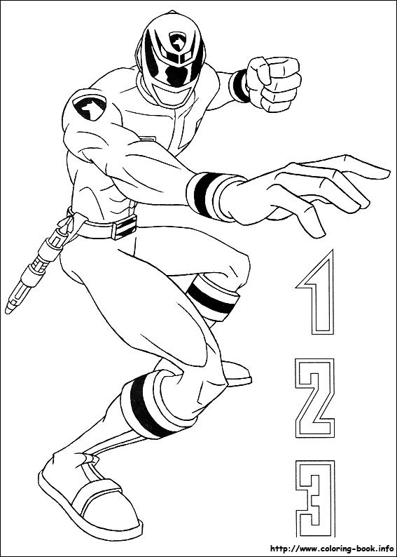 power rangers coloring picture