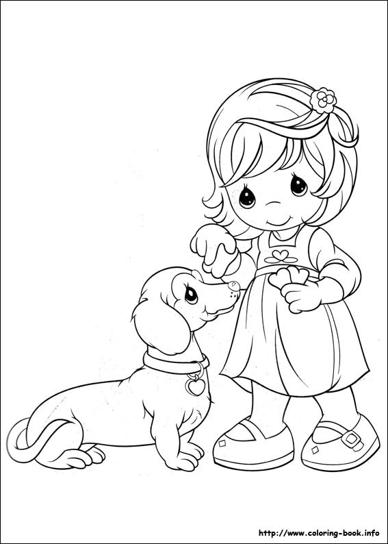 Precious Moments coloring picture