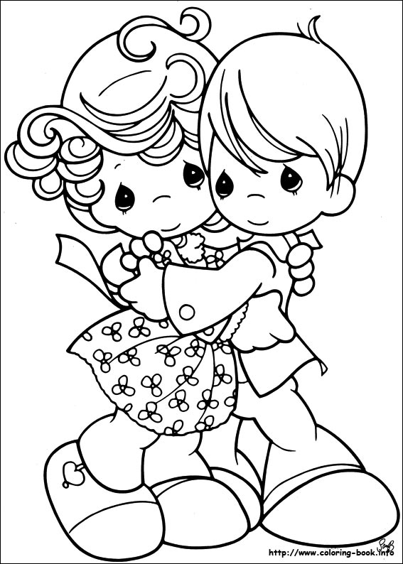 Precious Moments coloring picture