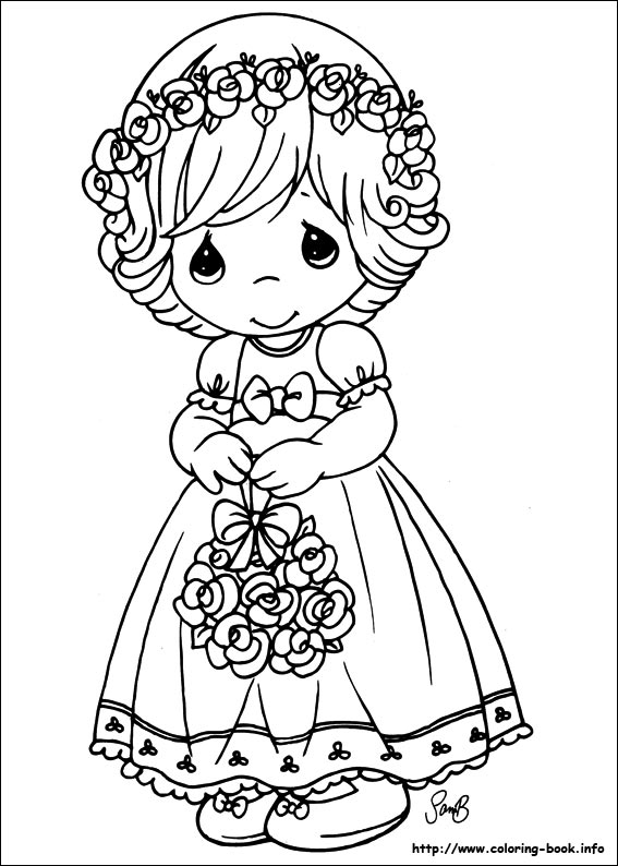 Precious Moments coloring picture