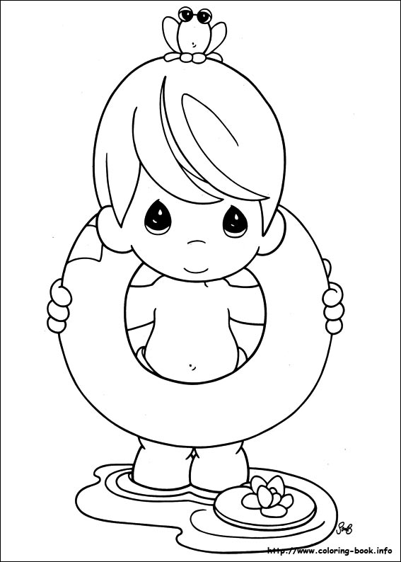 Precious Moments coloring picture