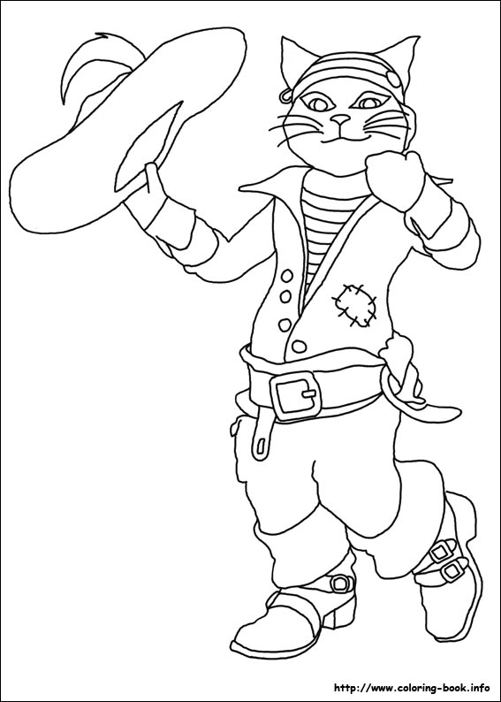 The true story of Puss'n Boots coloring picture