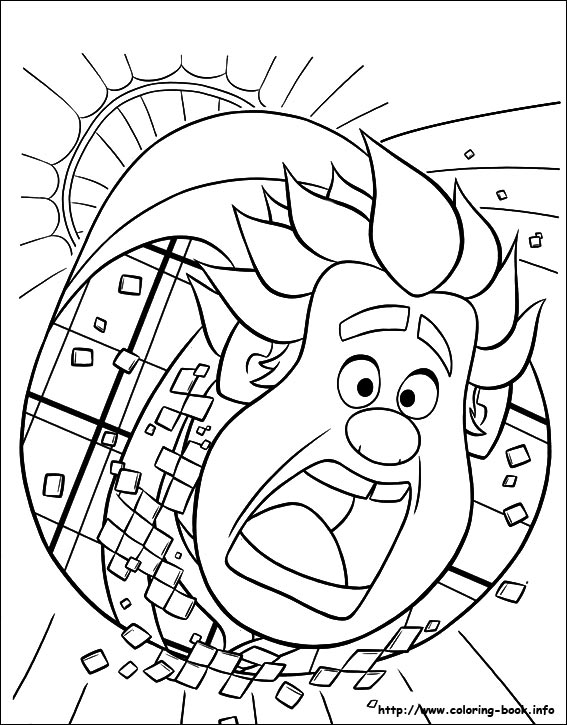 Ralph breaks the Internet coloring picture