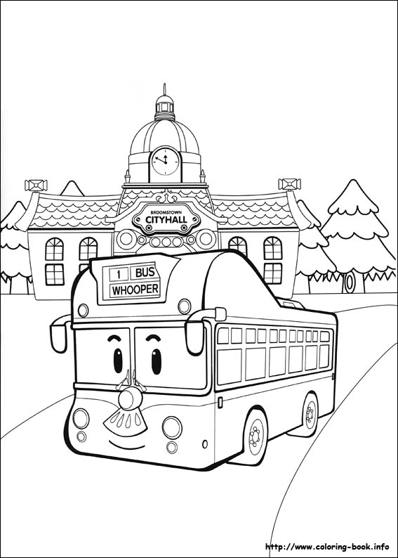 Robocar Poli coloring picture