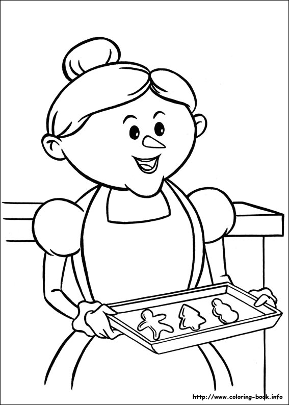 Rudolph the Red-Nosed Reindeer coloring picture