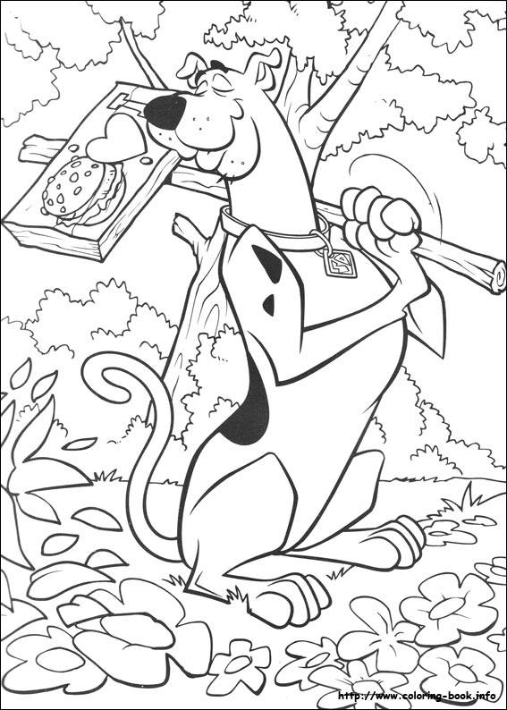 Scooby-Dou coloring picture