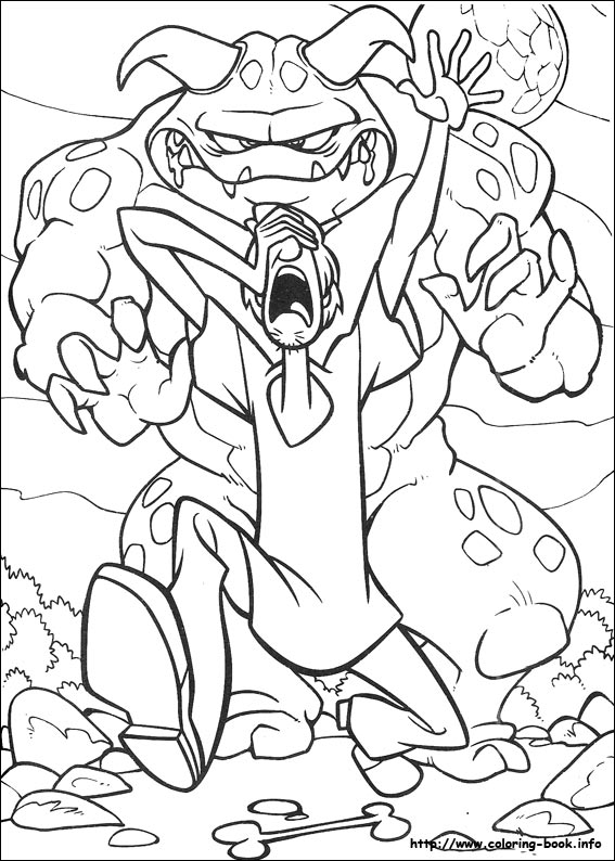 Scooby-Dou coloring picture