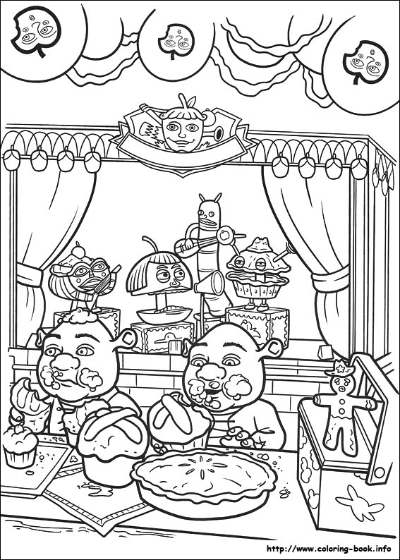 Shrek Forever after coloring picture