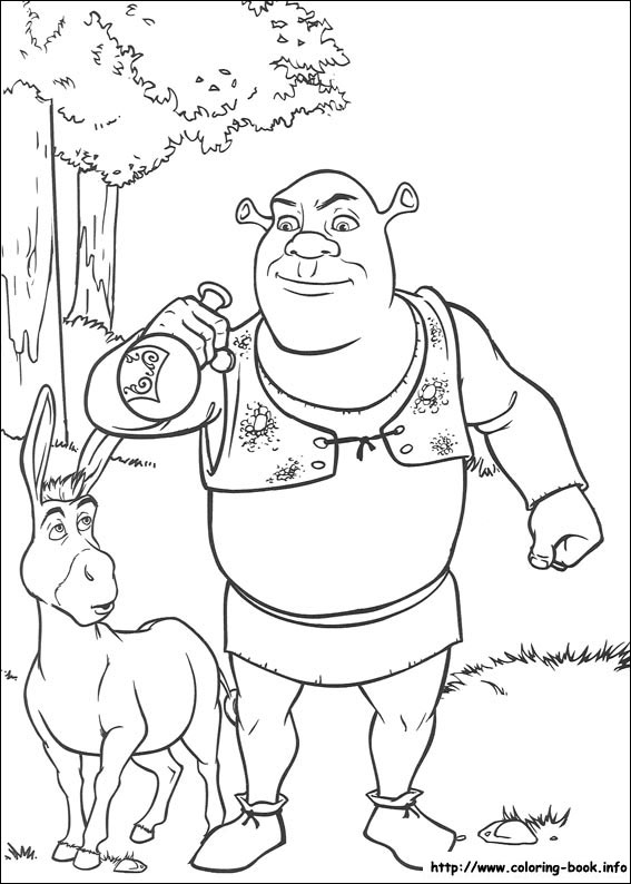 Shrek coloring picture